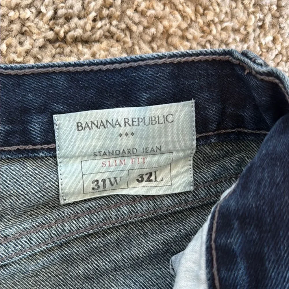 Banana Republic Blue Slim Jeans Classic Denim Style